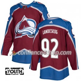 Adidas Maillot de Hockey Colorado Avalanche Gabriel Landeskog 92 2017-2018 Rouge Authentic - Enfant